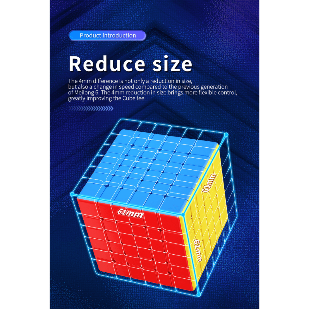 [Pre Order] - Meilong 6m V2 Magnetic 6x6 Speedcube - Speedcube NZ AU