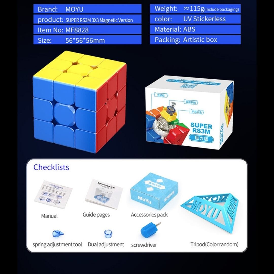 Moyu Super RS3M 2022 - STANDARD MAGNETIC EDITION – Speedcube NZ AU